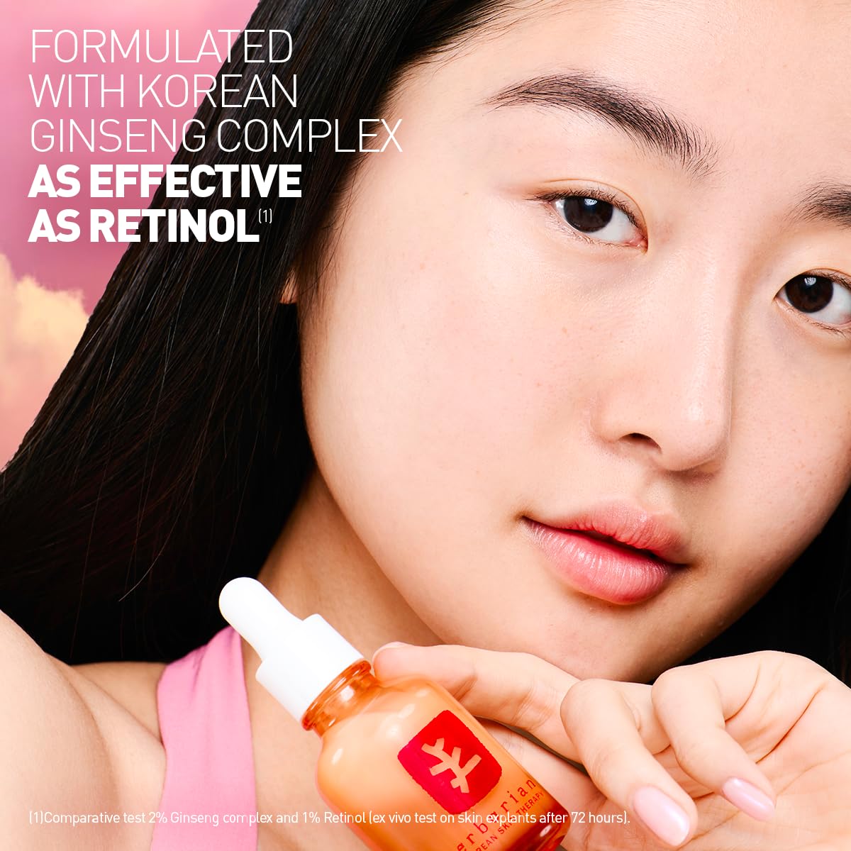 Hydrated skin close-up after using Erborian Night Serum