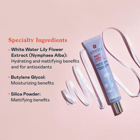 Erborian Matte Face Cream swatch achieving a soft, natural powdery finish.
