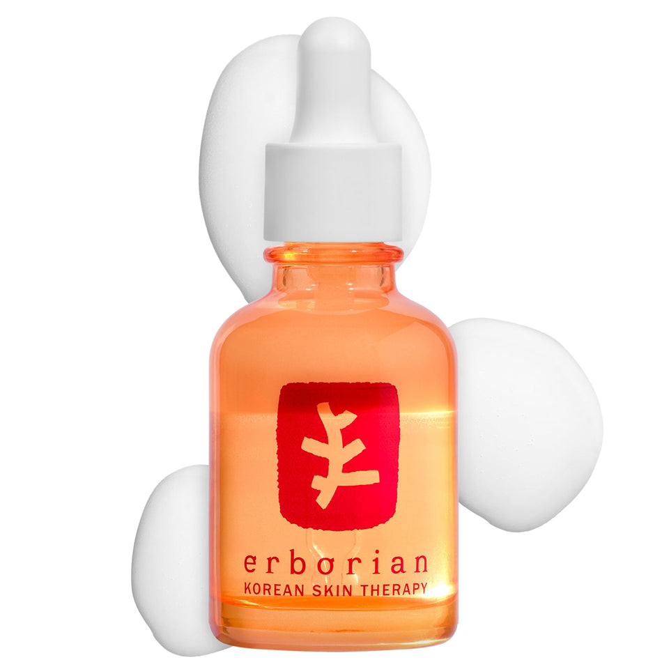 Erborian multi-perfecting milky night serum bottle for overnight care