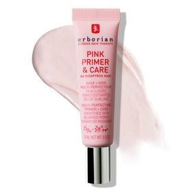 Erborian Pink Primer & Care balm swirls on skin for a smooth, dewy base.