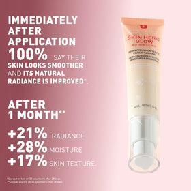 Erborian Skin Hero Glow 7-day radiance improvement on bare skin