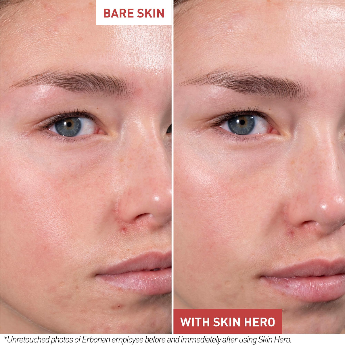 Texture blur effect illustrating instant smoothing from the White Ginseng complex.