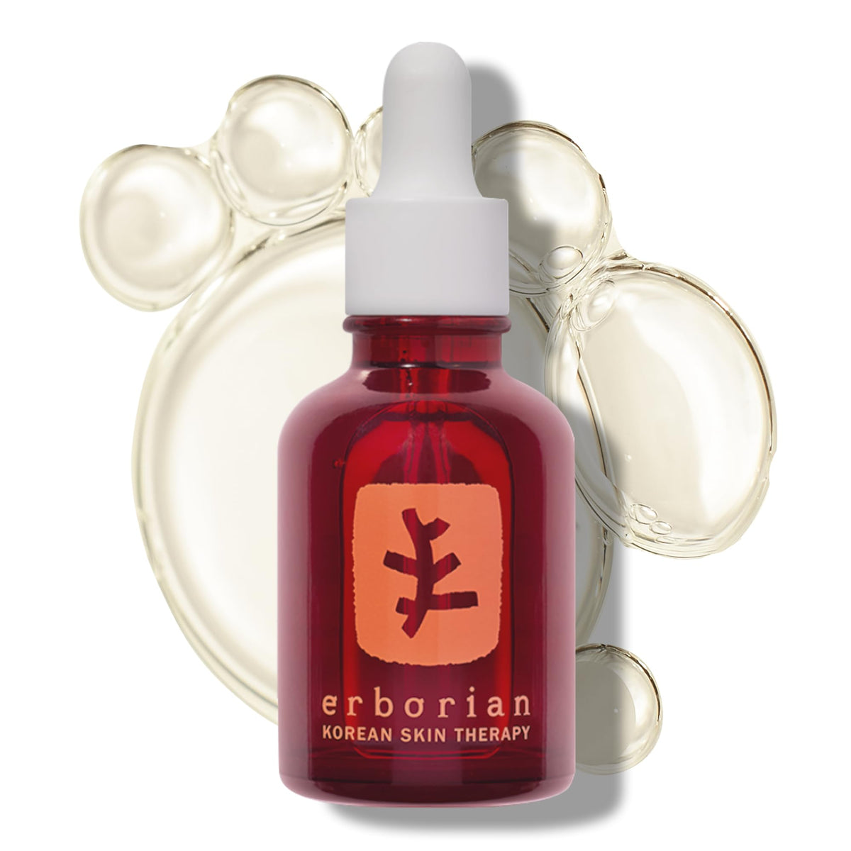 Erborian Skin Therapy bottle shows night oil-serum texture for overnight care.