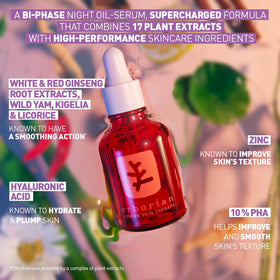 Erborian Skin Therapy pump application highlights quick-absorbing night care.