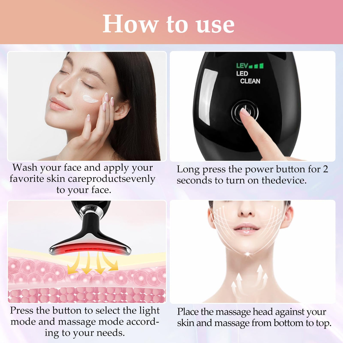 erdnretl portable rechargeable device for on-the-go facial care