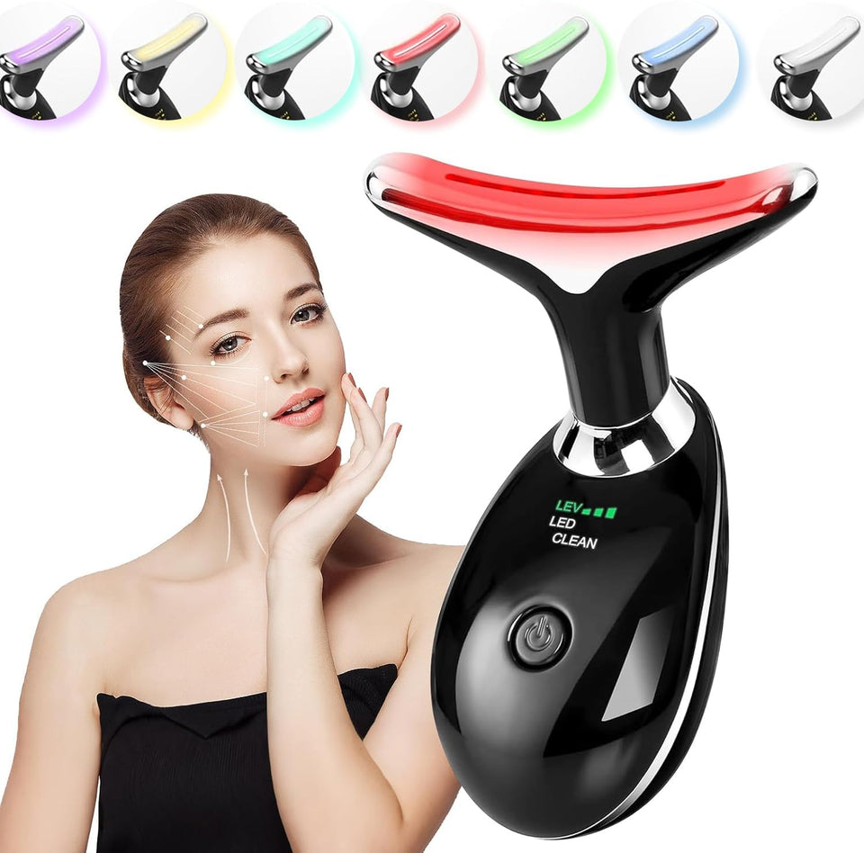 erdnretl red light therapy face and neck massager boosts glow