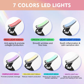 erdnretl seven color LED modes enable customized skincare sessions