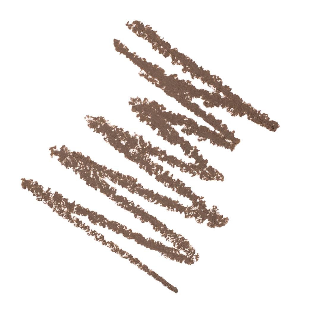 Ere Perez eyebrow pencil with grooming brush for precise shaping.