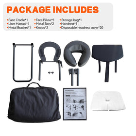 ErgoHolder storage bag and manual simplify storage and setup.