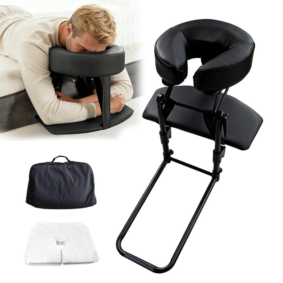 ErgoHolder under-mattress base provides stable head support and space-saving setup.