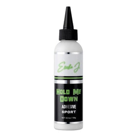 Ericka J Hold Me Down SPORT bottle – long-lasting hold for lace wigs.