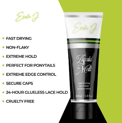 Ericka J Liquid Melt Gel in fast-drying application for wig installs