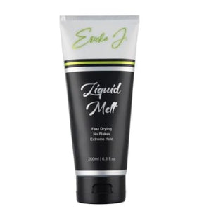 Ericka J Liquid Melt Gel shows glue-less lace-front hold for wigs