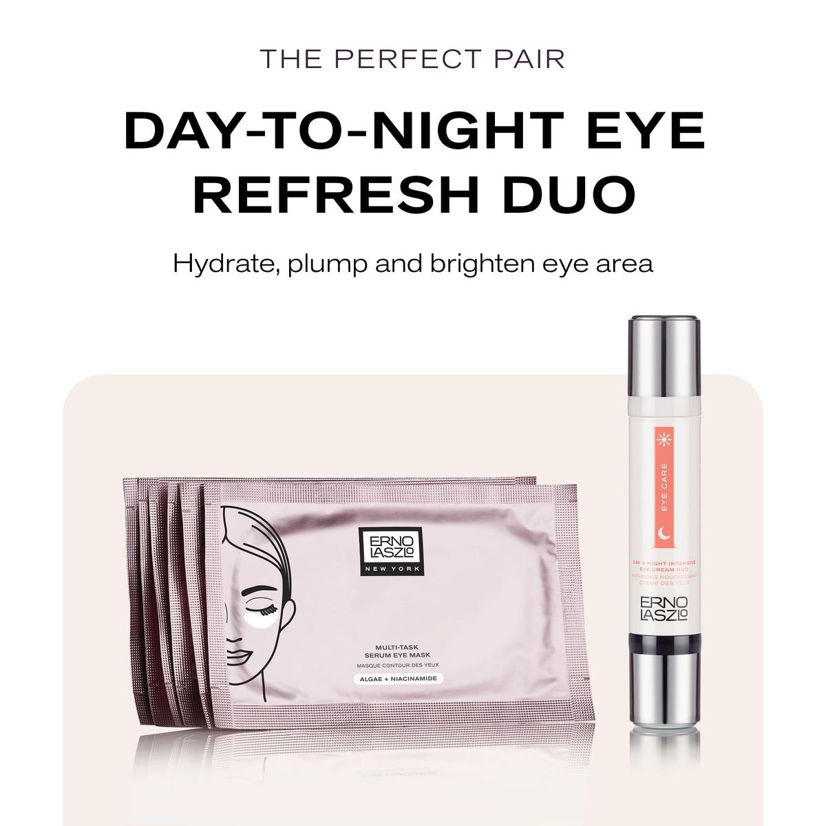 Hydration-focused formula of Erno Laszlo eye mask with glycerin