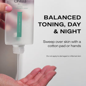 Erno Laszlo Toner label highlights a clean, free-from formula for skincare.
