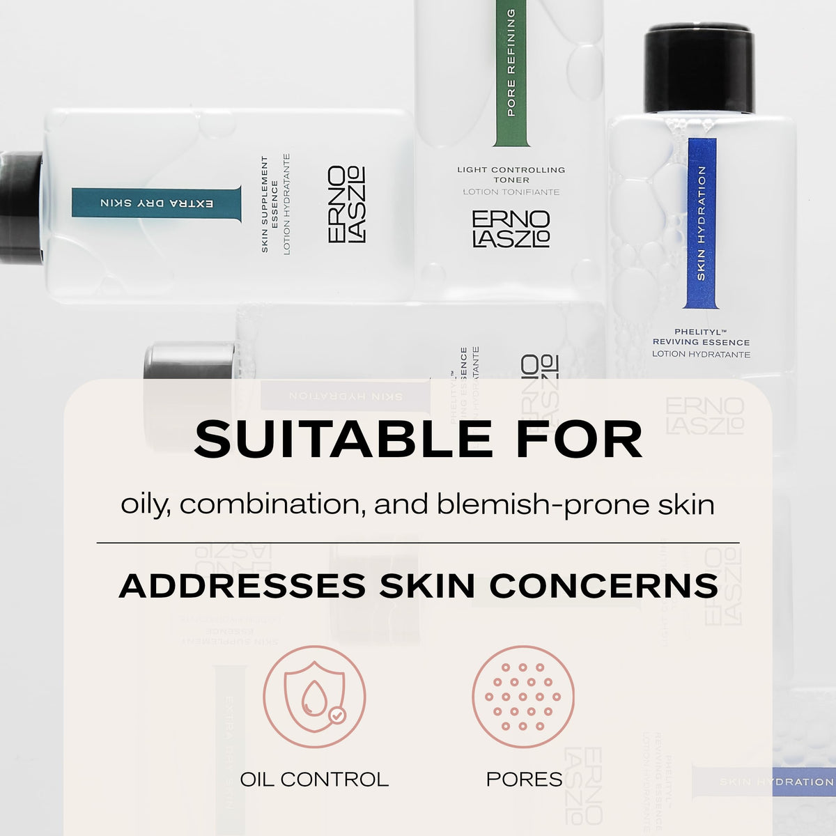 Erno Laszlo Toner with glycerin supports gentle daytime hydration during routines.