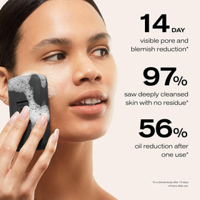 Erno Laszlo charcoal action showing impurity removal from skin