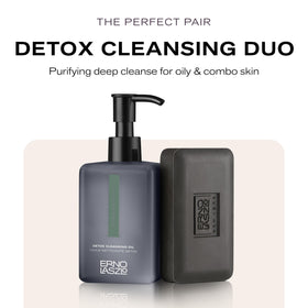 Bottle shown as part of a double cleanse routine with Erno Laszlo