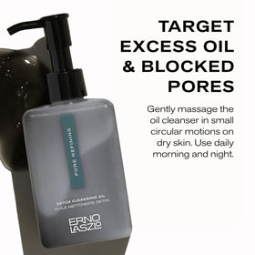 Ingredient label of Erno Laszlo Detoxifying Oil Cleanser emphasizing phthalate-free formula