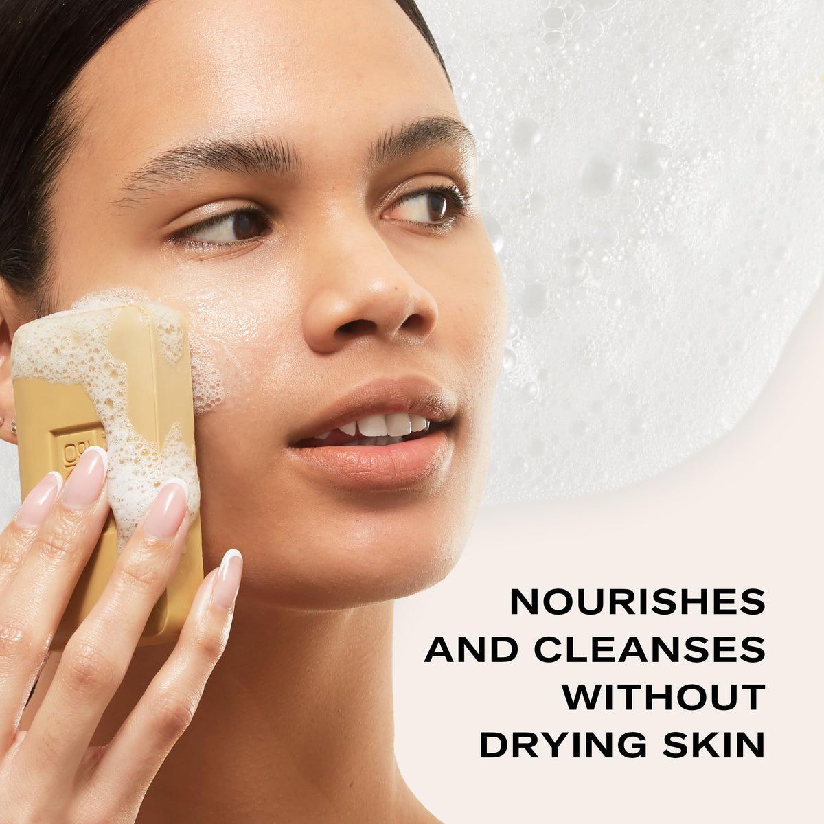 Erno Laszlo Phelityl Cleansing Bar lather forming a creamy foam