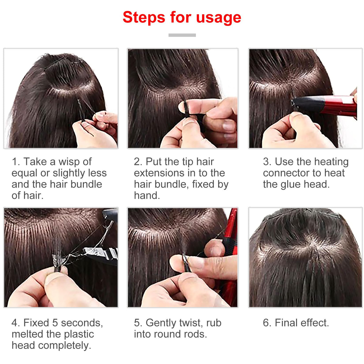 Errzom invisible attachment tool for natural look