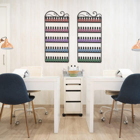 ERYTLLY protective bars secure bottles on each shelf