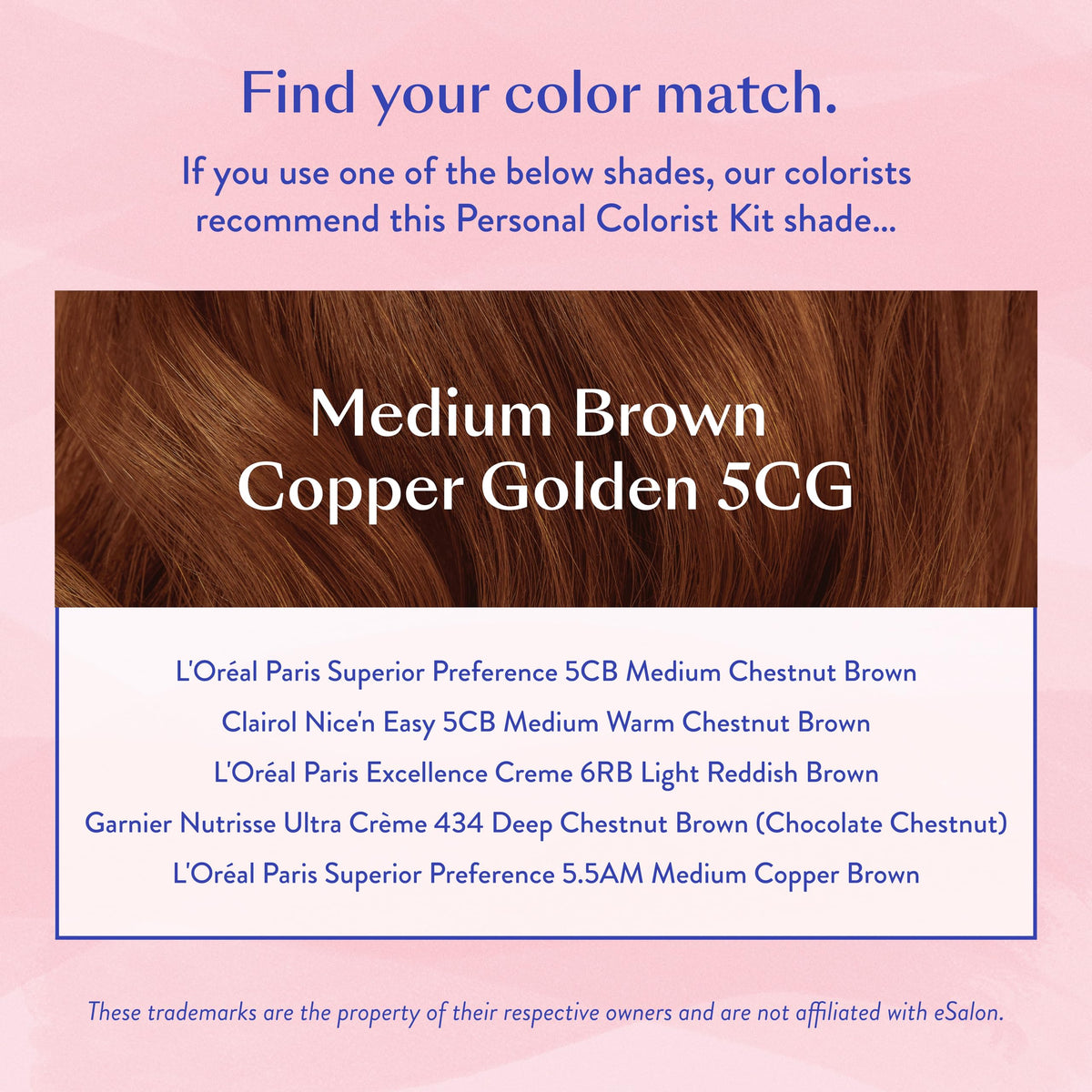 eSalon conditioner sachet to lock in shine after color