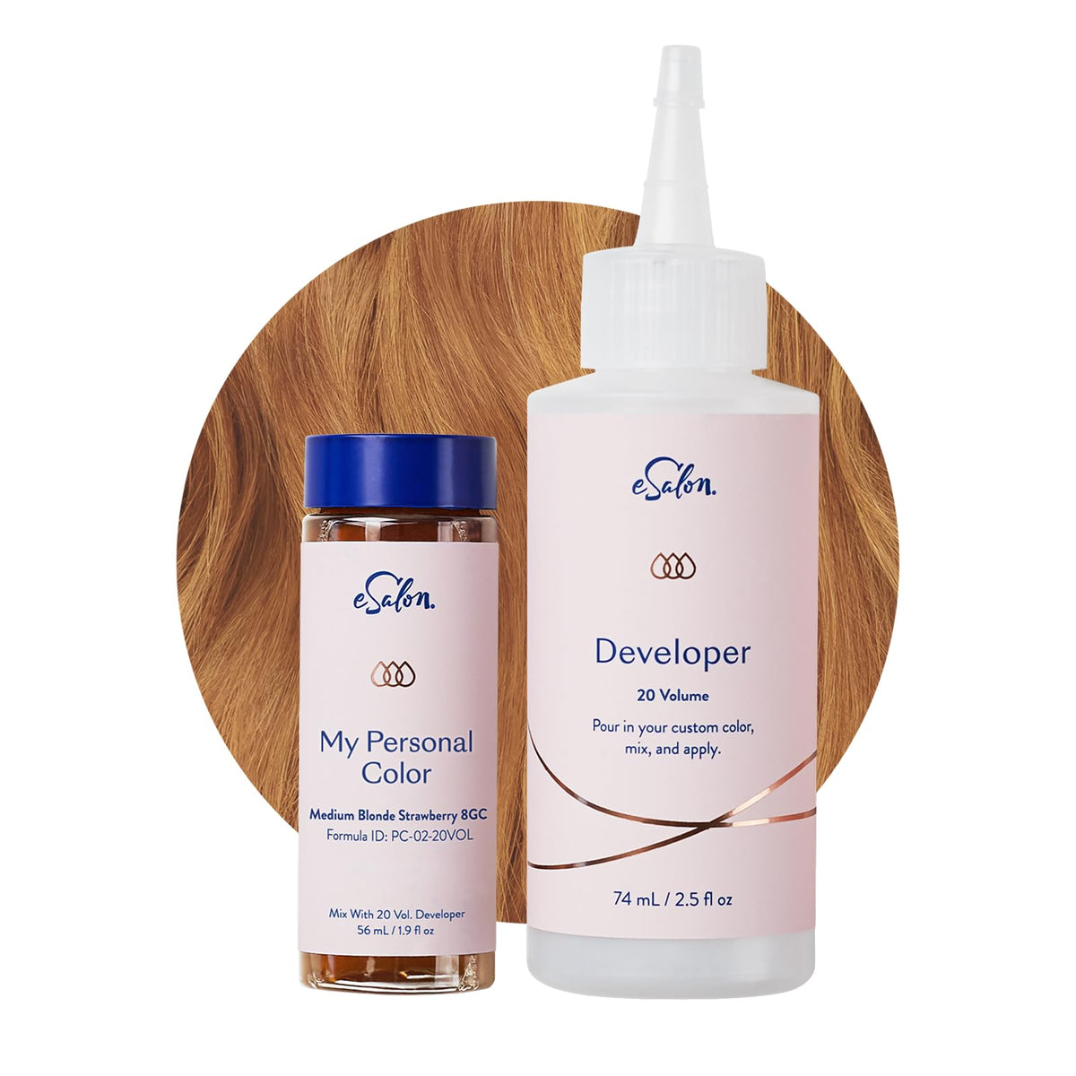 eSalon Personal Colorist Kit bottle for at-home color application and shade accuracy