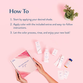 eSalon Personal Colorist Kit instruction insert with easy steps