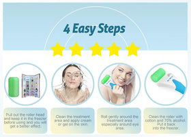 ESARORA Ice Roller may reduce neck and facial redness.