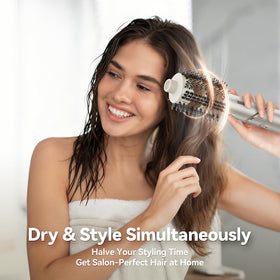 Esctabalt oval brush styling bangs for quick, voluminous blowout.