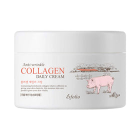 Esfolio Collagen Daily Face Cream jar showing the generous 200ml size for lasting hydration
