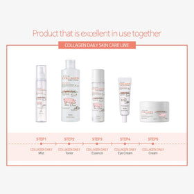 Esfolio Collagen Daily Face Cream packaging highlighting a fragrance-light formula