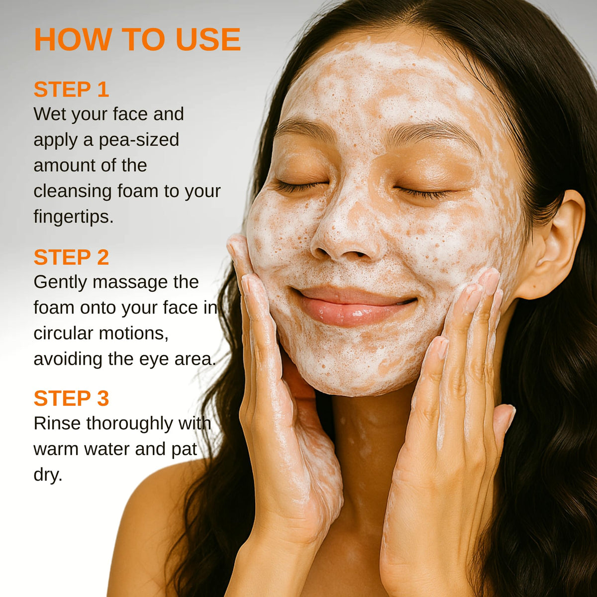 Esfolio Vitamin C Cleansing Foam packaging emphasizing travel-friendly size.