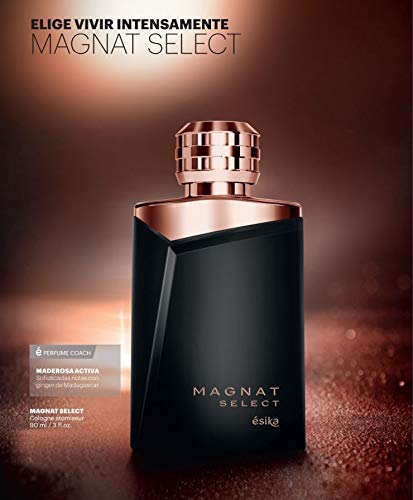 Esika L'Bel Magnat Select bottle side with long-lasting scent.