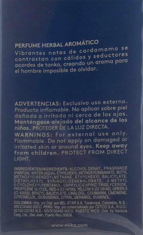 Esika Leyenda packaging box with branding and logo visible