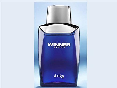 ESIKA Winner Sport bottle front view showing a compact 100 ml fragrance bottle for daily freshness.