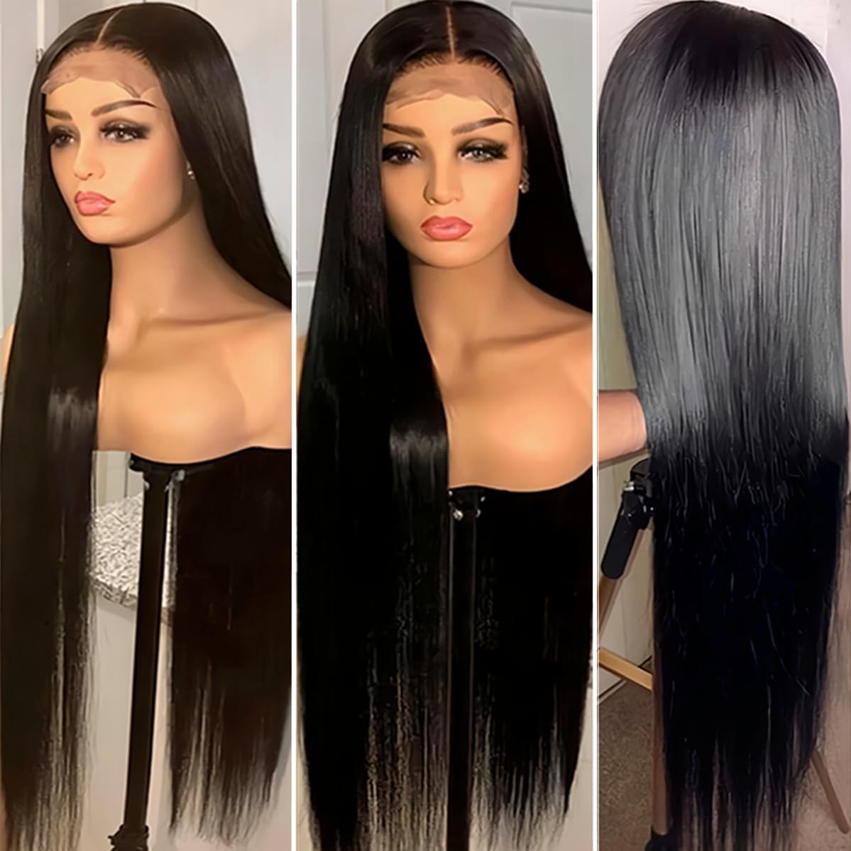 ESIWONHAIR HD transparent lace closure 4x4 for seamless scalp illusion and parting freedom