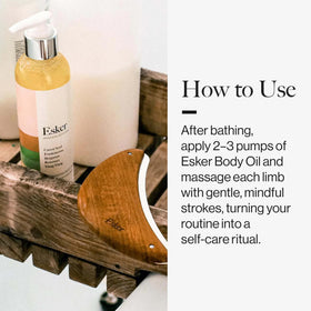 ESKER Body Plane self-care companion for smooth, renewed skin after cleansing.