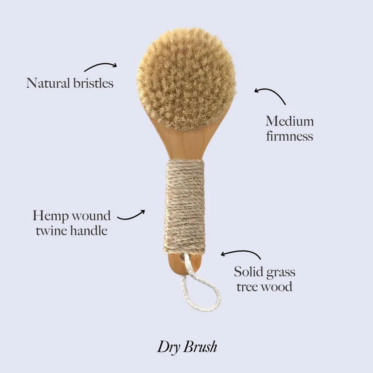 ESKER dry brush in shower for a refreshing routine