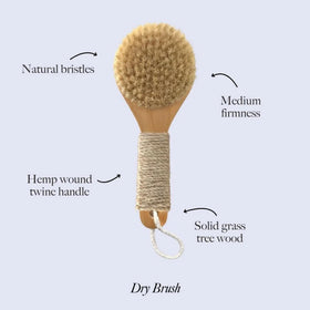 ESKER dry brush in shower for a refreshing routine