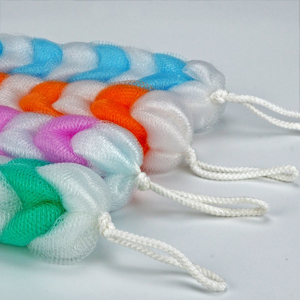 Eslite loofah cleans easily for quick shower maintenance