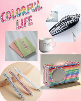 EsmeeSis multi-compartment storage box for easy color sorting.
