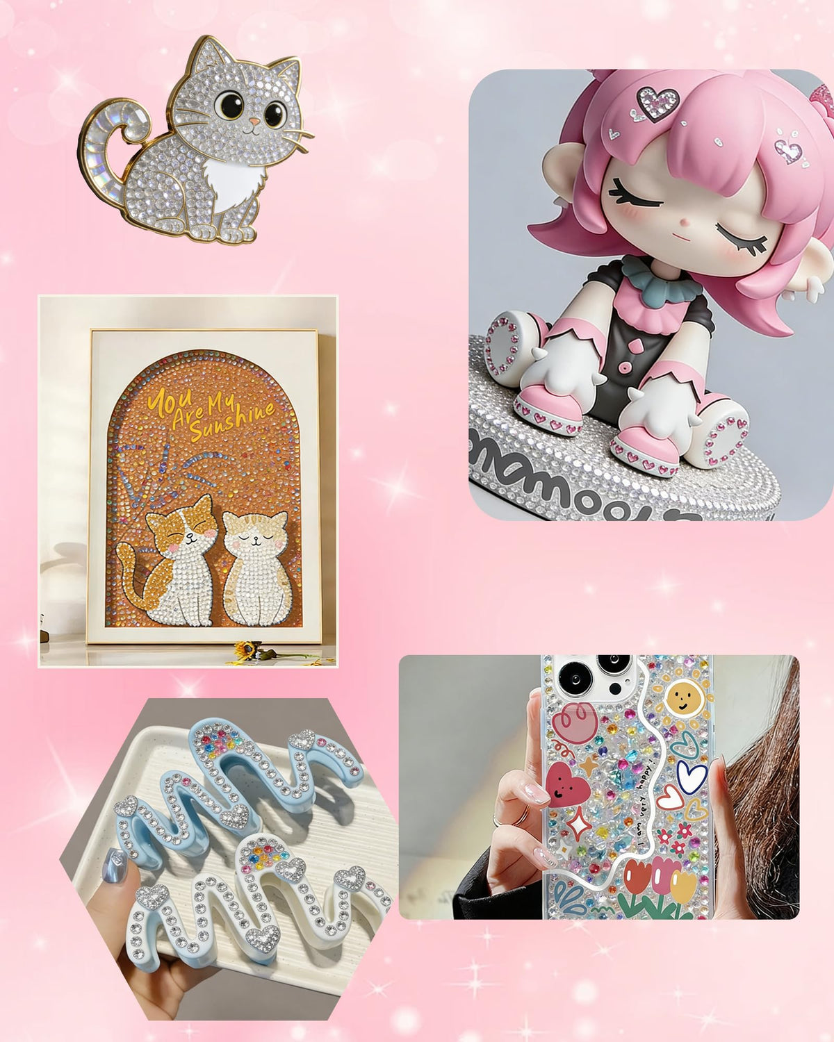 EsmeeSis versatile rhinestones for nails, garments and more projects.