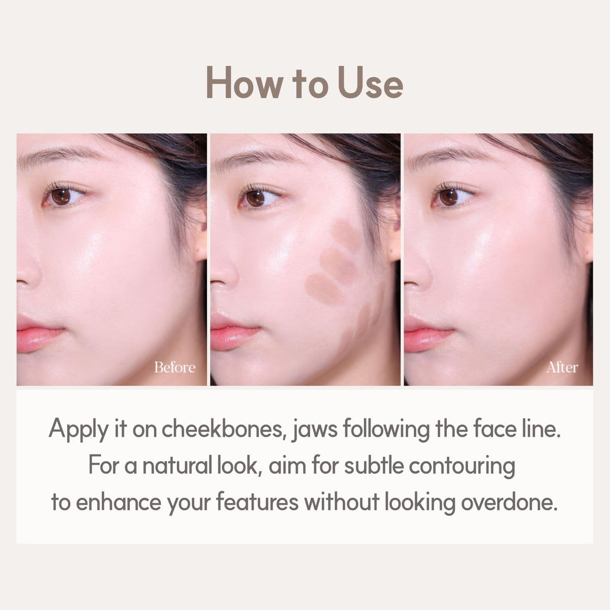 Espoir Be Glow Shading Stick Contour 2 with hyaluronic peptide for skin comfort