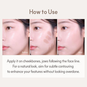 Espoir Be Glow Shading Stick Contour 2 with hyaluronic peptide for skin comfort