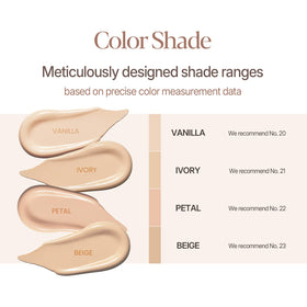 Espoir Be Glow Cushion Ivory packaging front highlighting clean vegan formula.