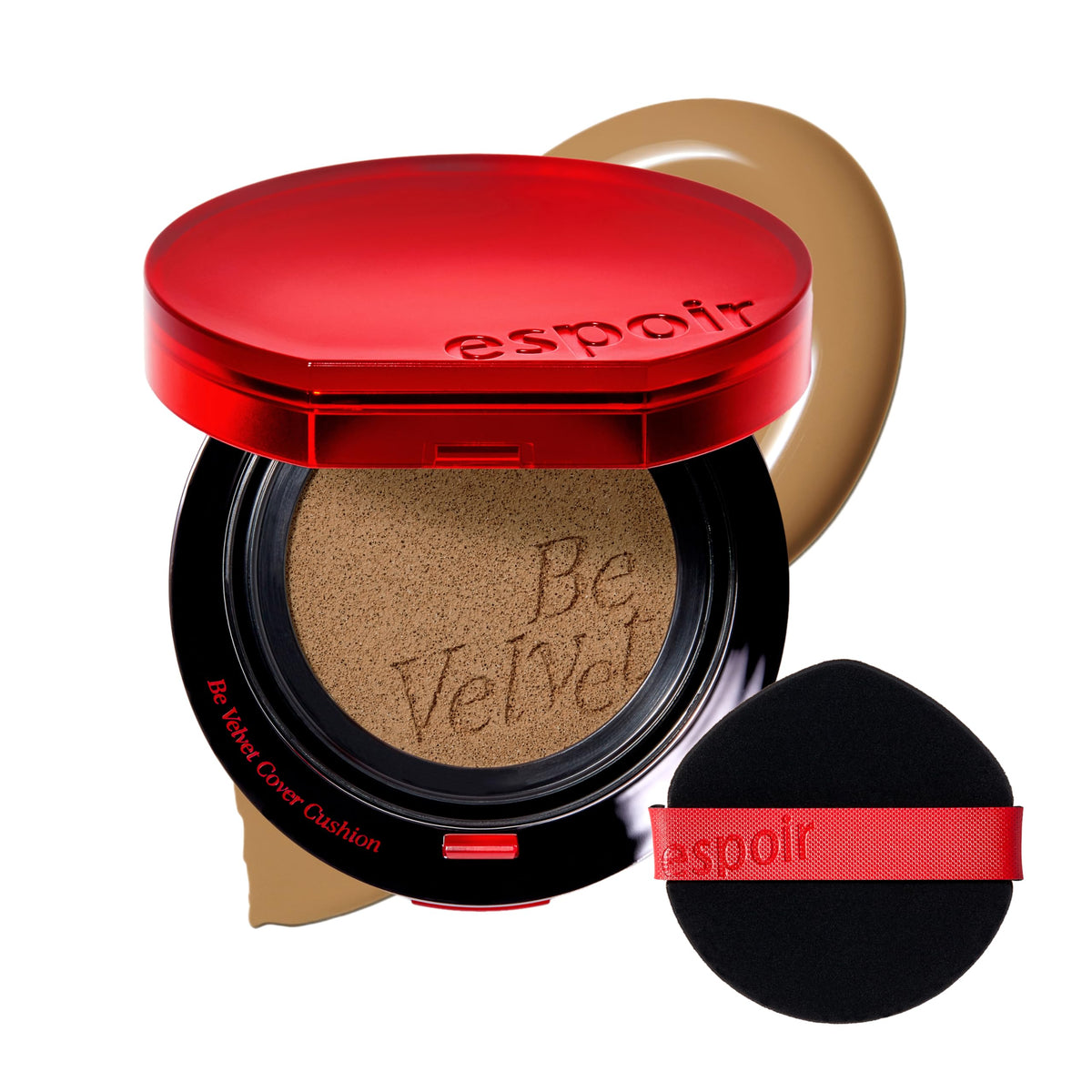 Espoir Be Velvet Cushion Compact for quick, even coverage on the go.
