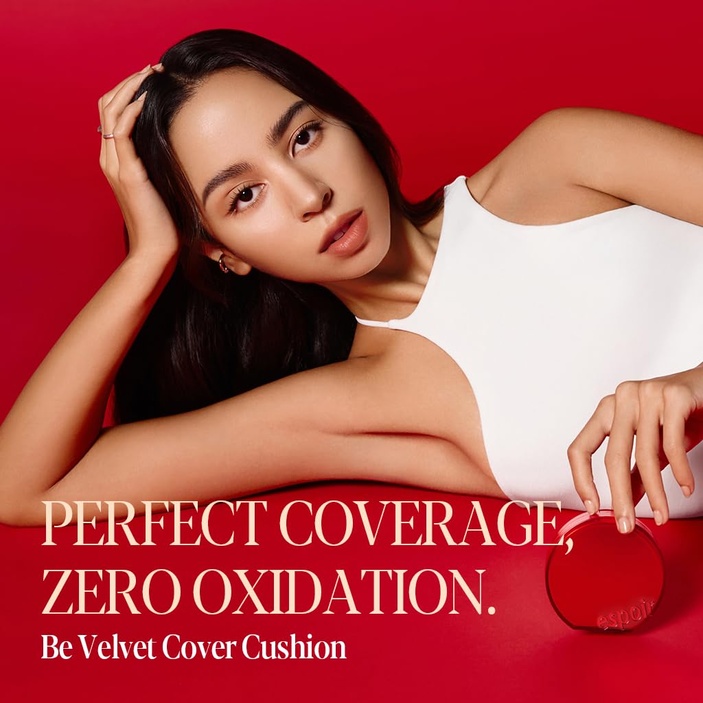 Espoir Be Velvet Cushion cruelty-free formula in eco-friendly packaging.