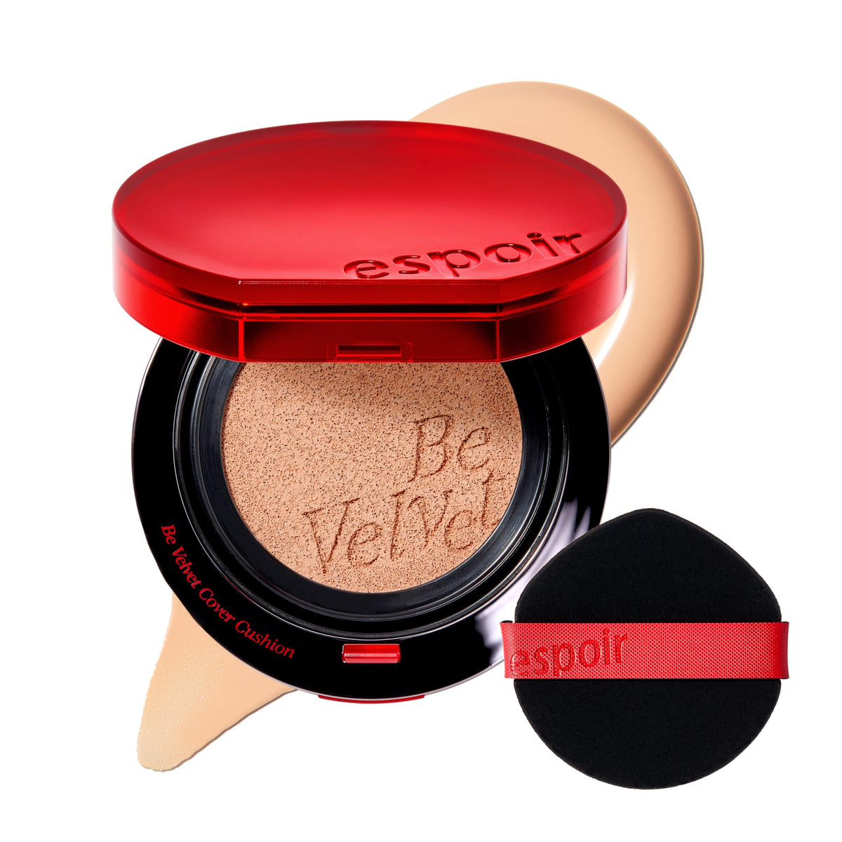 Espoir Be Velvet Cushion Petal compact for quick, even coverage.